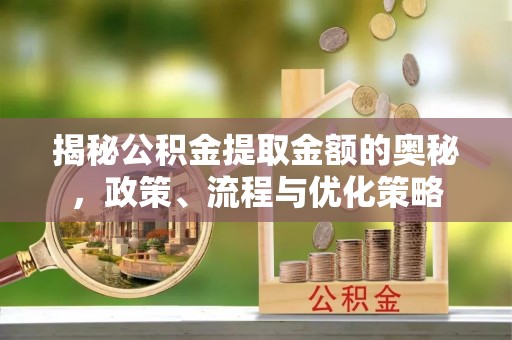 龙崎揭秘公积金提取金额的奥秘，政策、流程与优化策略