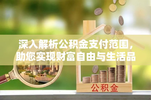 龙崎深入解析公积金支付范围，助您实现财富自由与生活品质提升