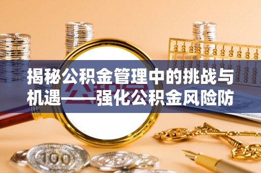 龙崎揭秘公积金管理中的挑战与机遇——强化公积金风险防控的多维策略