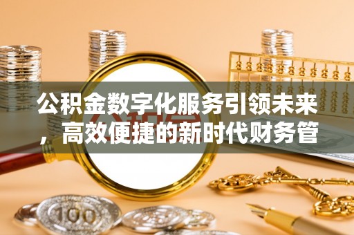 龙崎公积金数字化服务引领未来，高效便捷的新时代财务管理