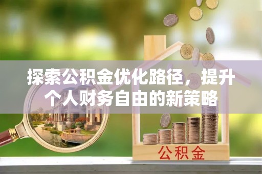 龙崎探索公积金优化路径，提升个人财务自由的新策略
