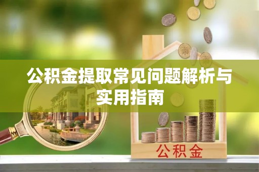 龙崎公积金提取常见问题解析与实用指南